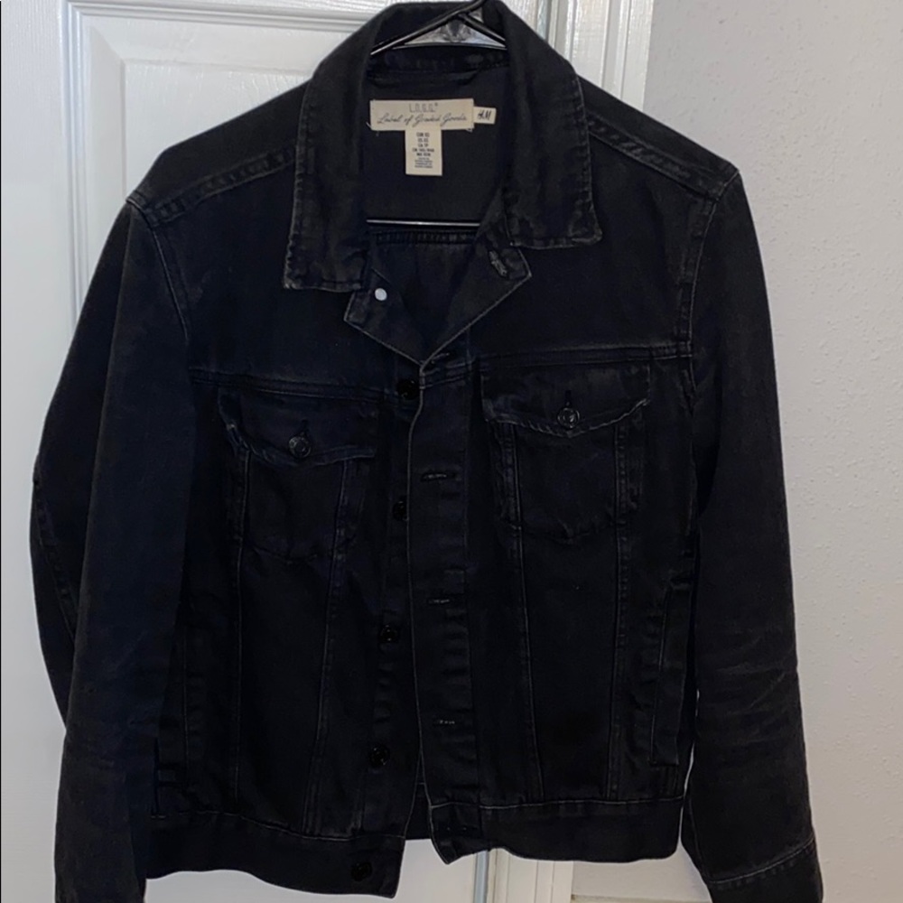 Men Black Denim Jacket